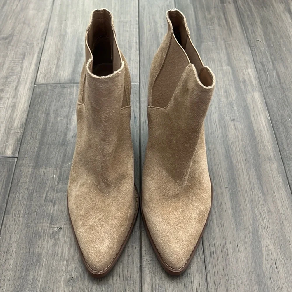 BP. Lex Bootie BPLEX-LEA Chestnut Suede Womens Bootie Size 9.5‎